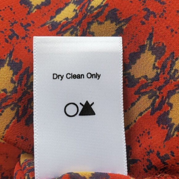 ASTR the Label Orange Geometric Pullover Sleeveless Open Back Blouse Size Small - Picture 11 of 11